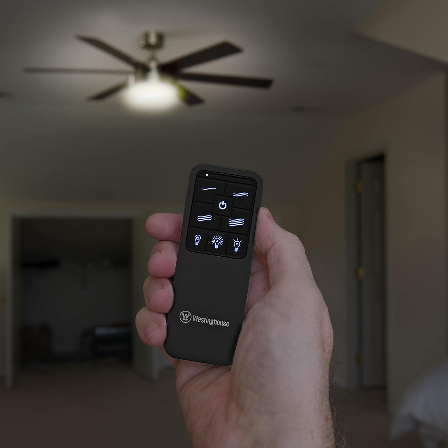 Westinghouse Lighting Ceiling Fan And Light Remote Control With Backlit Display