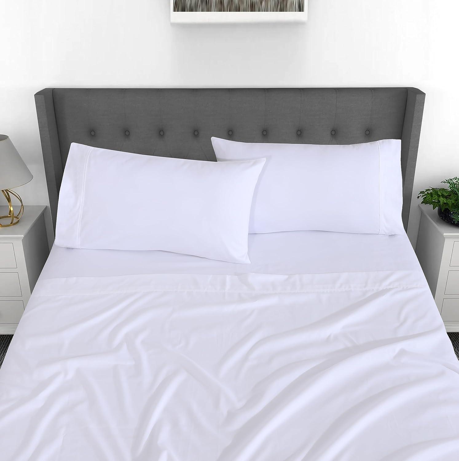 100% Brushed Microfiber Sheets Sets 4 Piece Soft Sheets 16 Inch Deep Pocket Bed Sheets