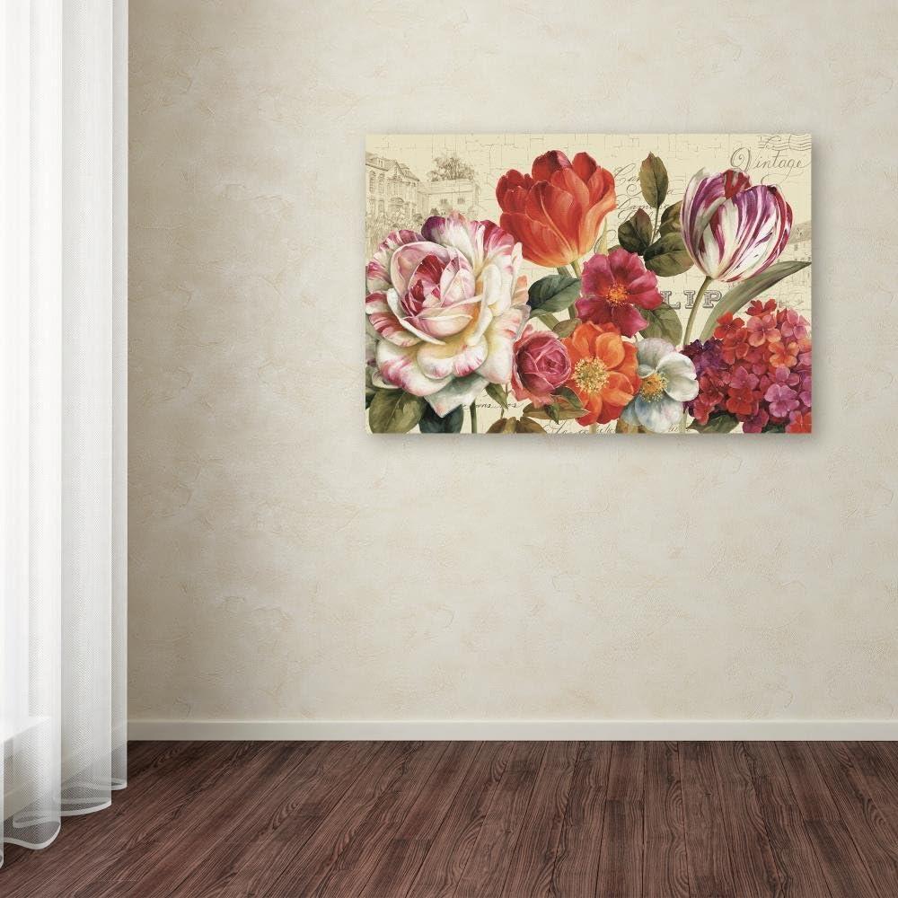 Trademark Fine Art 'Garden View I without Border' Canvas Art by Lisa Audit