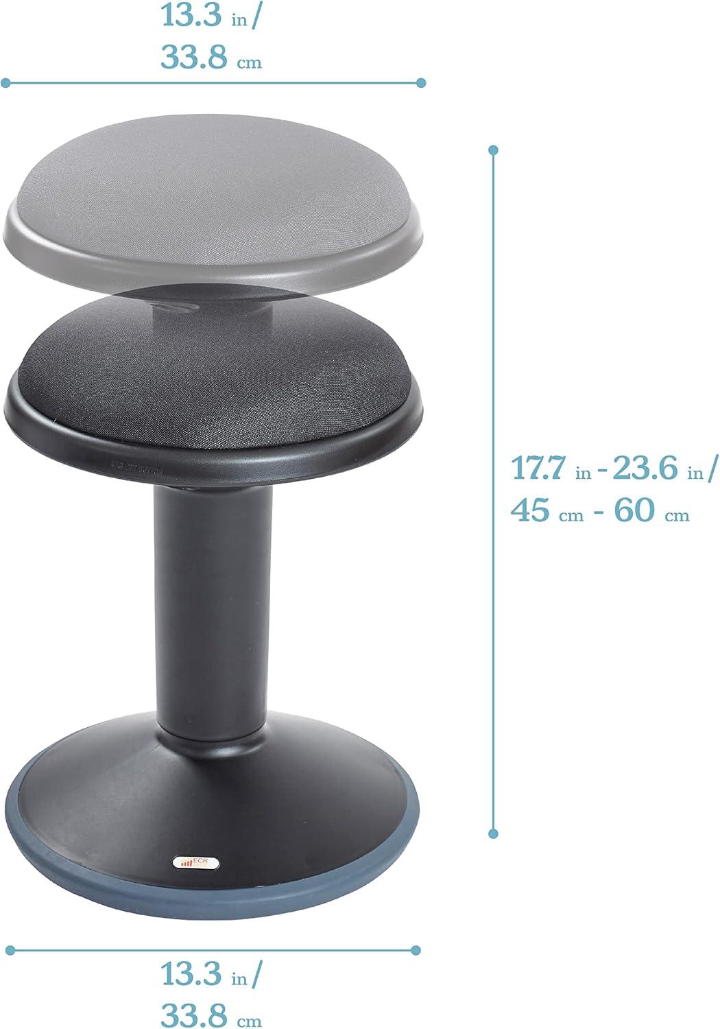ECR4Kids SitWell Wobble Stool, Adjustable Height, Active Seating