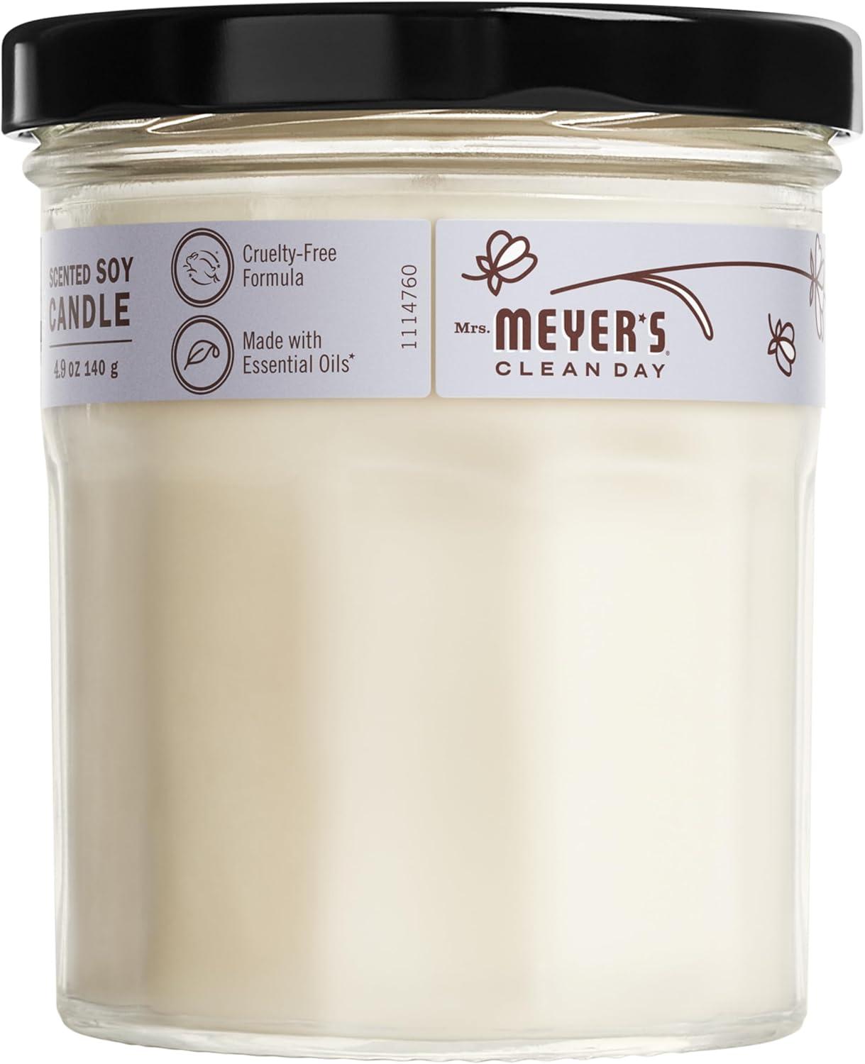 Lavender Scented White Soy Wax Jar Candle