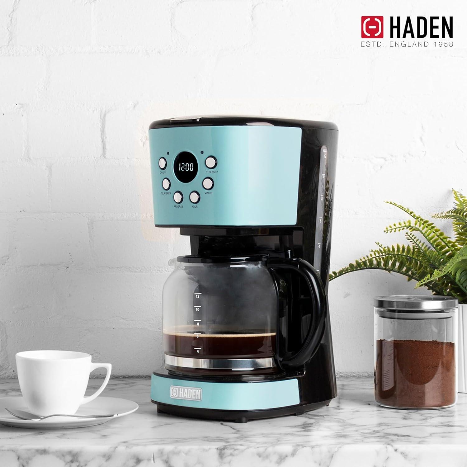 Haden Coffee Machine, 12 Cup Programmable Drip Coffee Maker