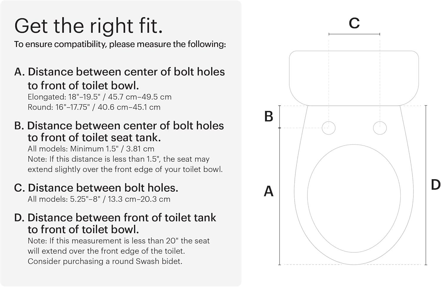 Swash 1400 Luxury Bidet Toilet Seat Round