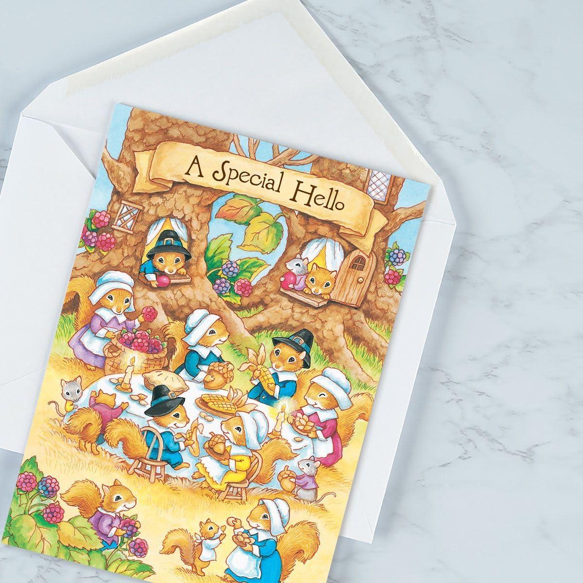 Current Family & Friends Thanksgiving Cards Value Pack - 12 Large 5 x 7-Inch