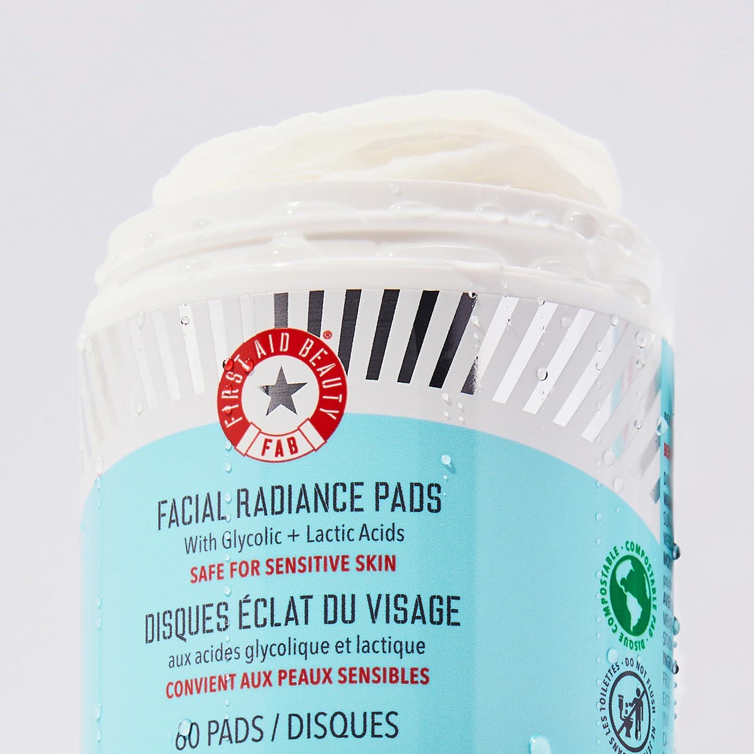 FIRST AID BEAUTY Gentle Exfoliating Facial Pads for Sensitive to Normal Skin - Fragrance-Free - 60ct - Ulta Beauty