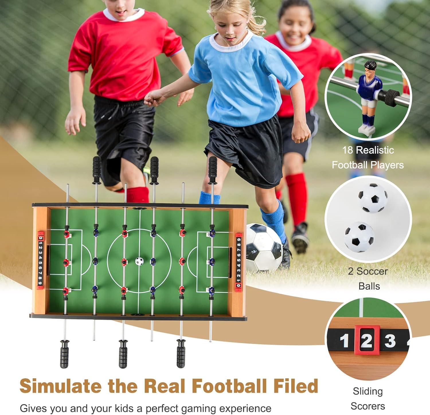 Costway 27'' Foosball Table Competition Game Room Soccer football Sports Indoor w/ Legs