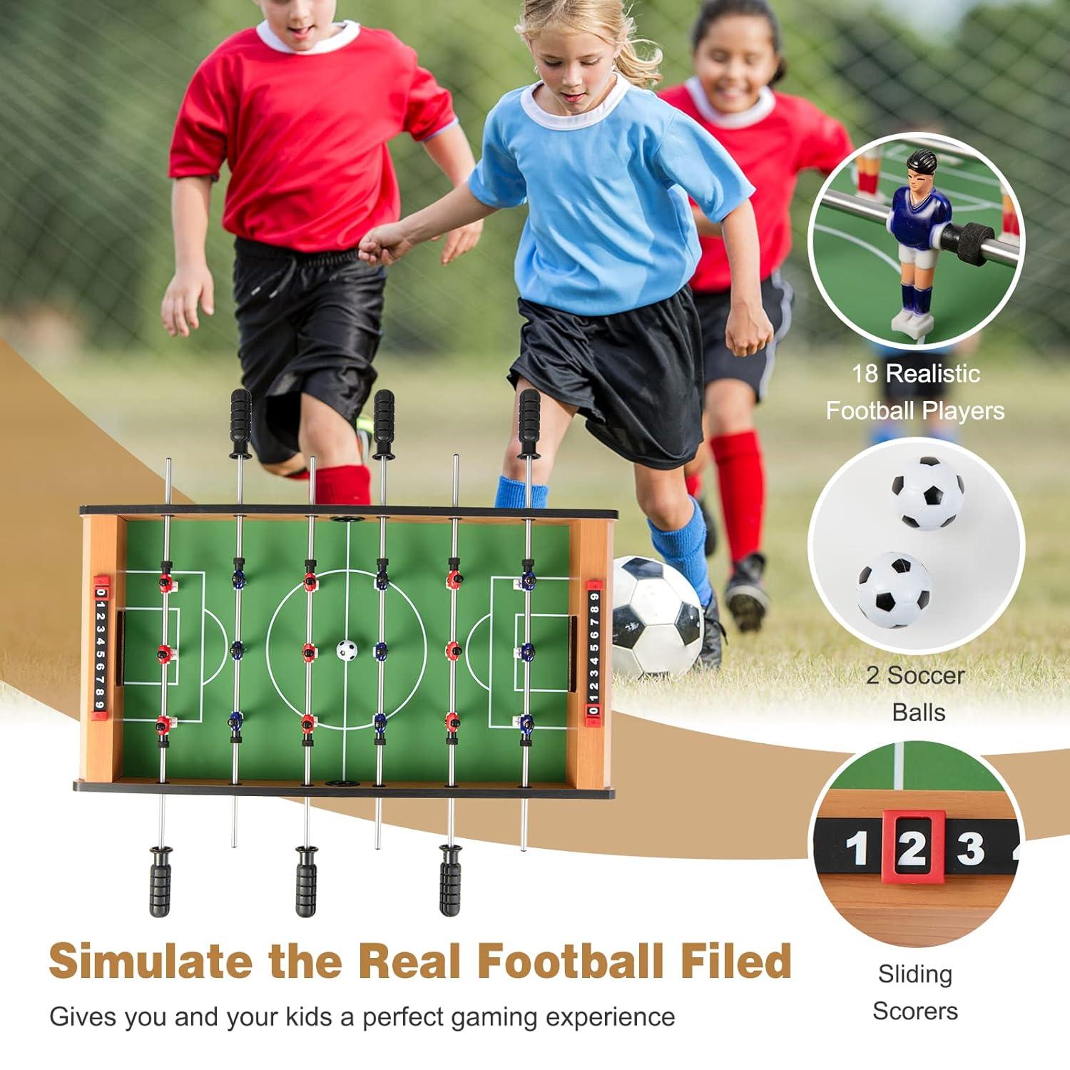 Costway 27'' Foosball Table Competition Game Room Soccer football Sports Indoor w/ Legs