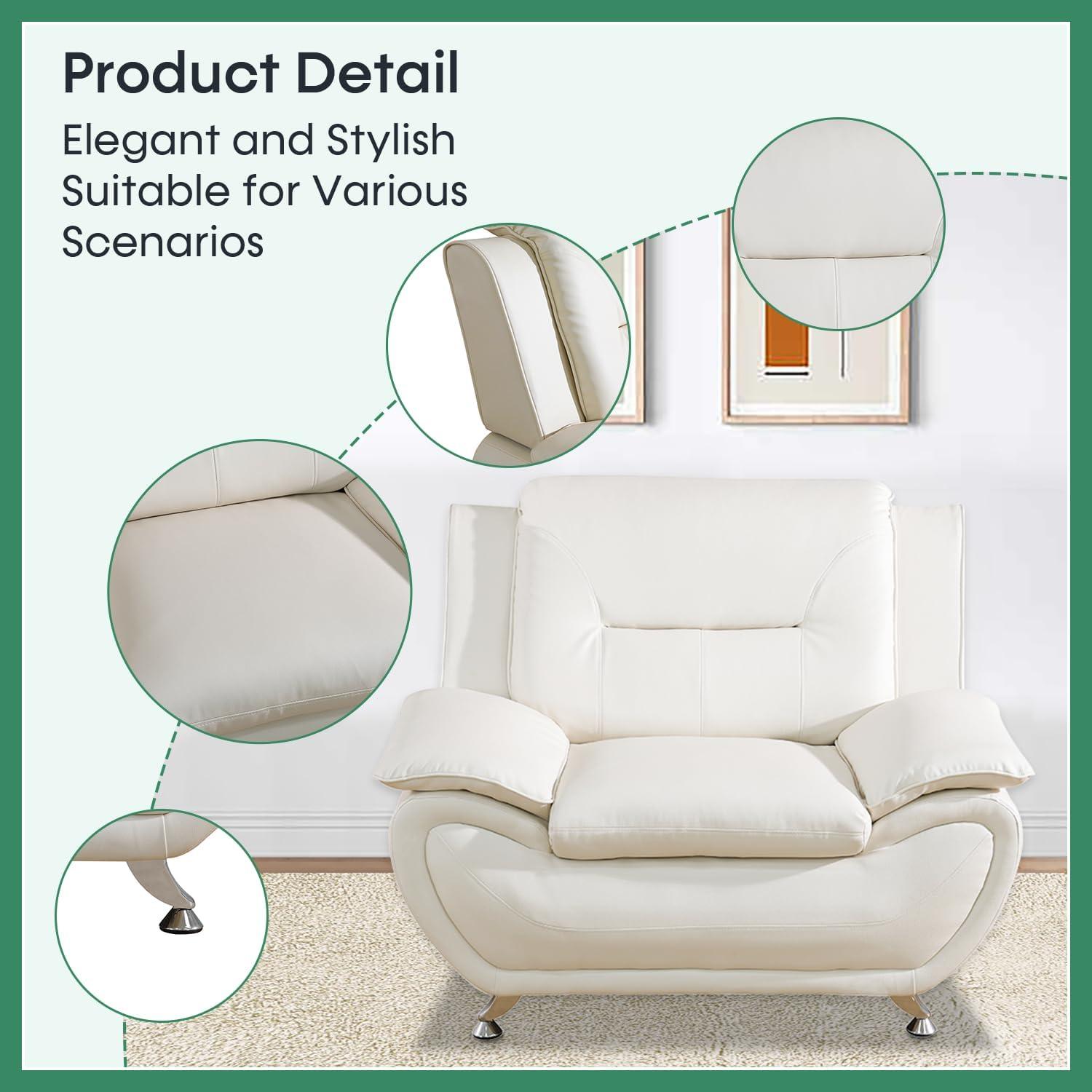Wrought Studio™ Ceitidh 3 - Piece Faux Leather Living Room Set