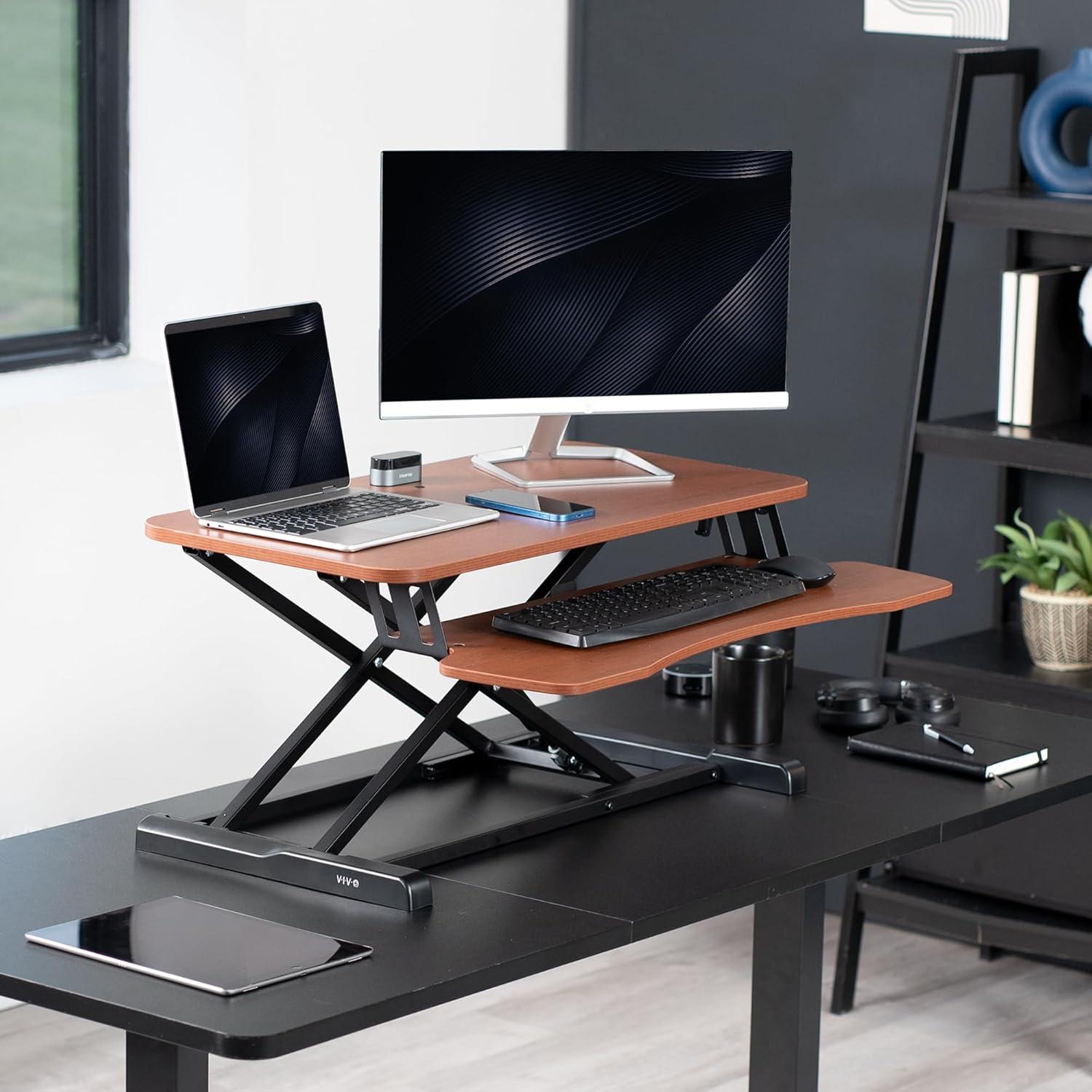 VIVO Height Adjustable Standing Desk Converter (DESK-V000K Series)