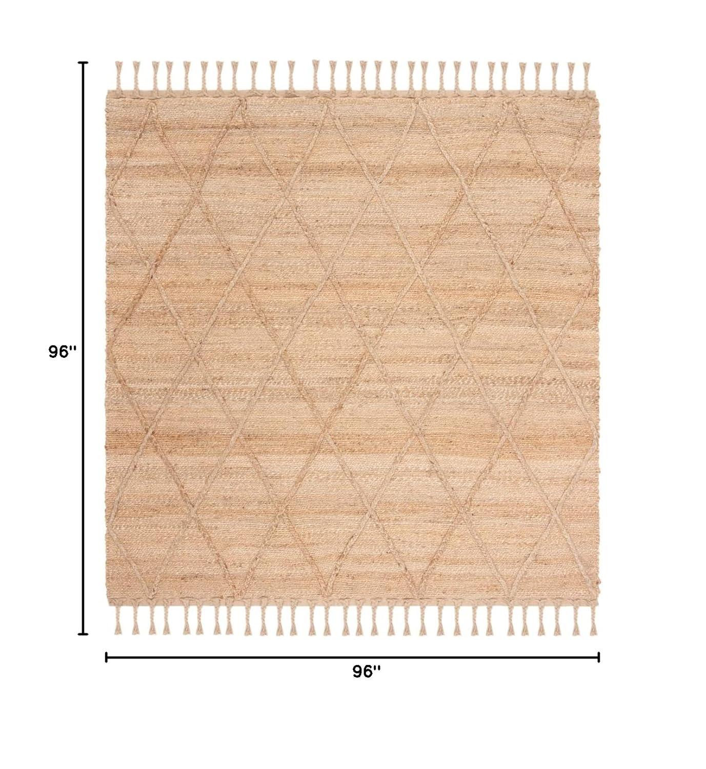 Natural Fiber NF107 Hand Woven Indoor Area Rug - Natural - 8'x8' - Safavieh