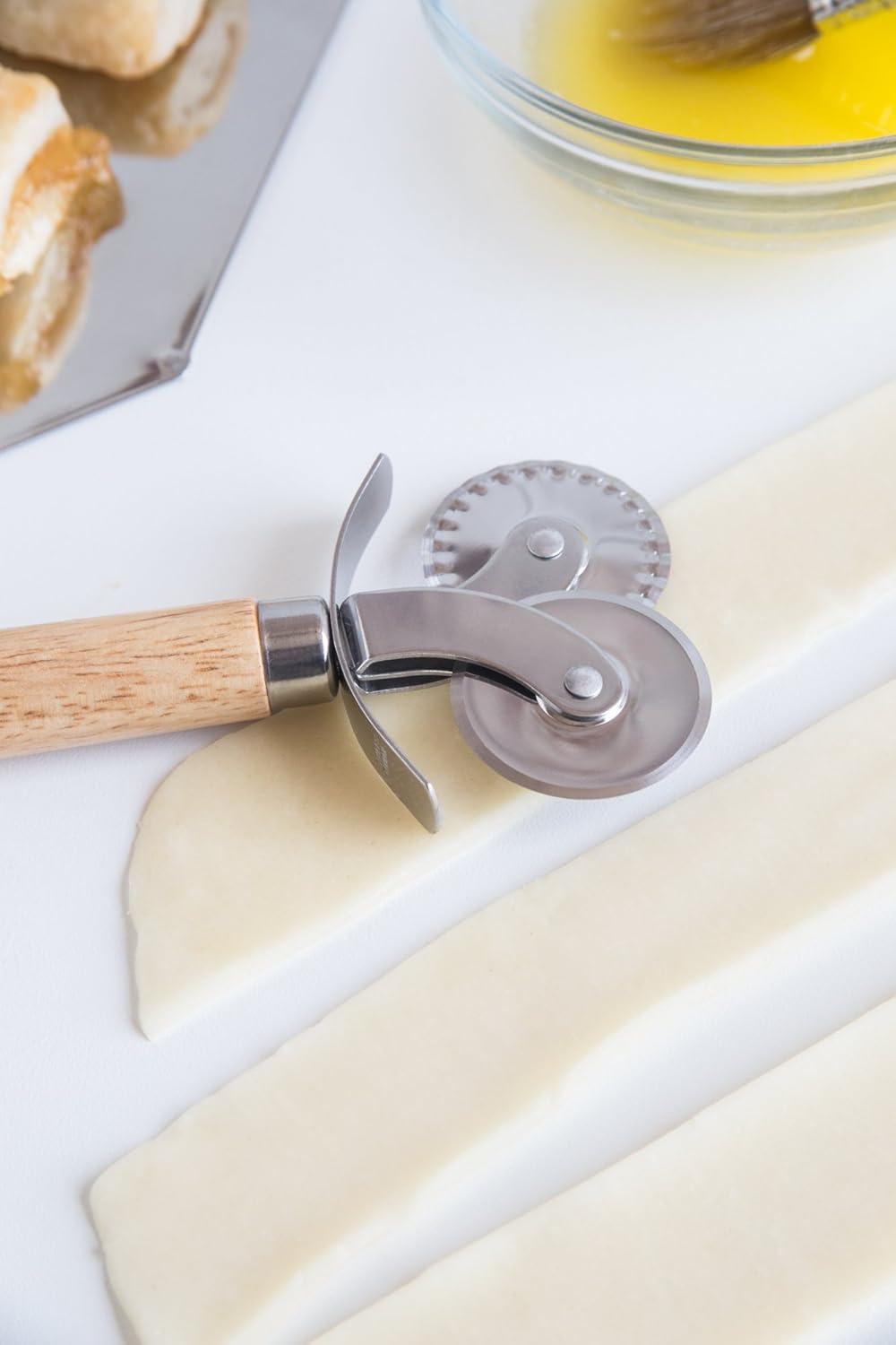 Fox Run Stainless Steel Double Wheel Pastry Cutter Crimper