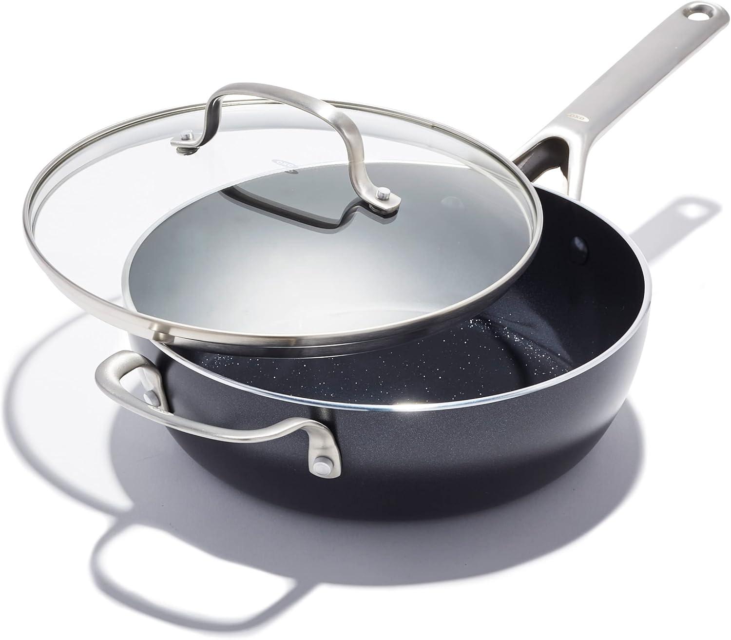 OXO Agility Ceramic Nonstick 3qt Chef's Pan with Lid