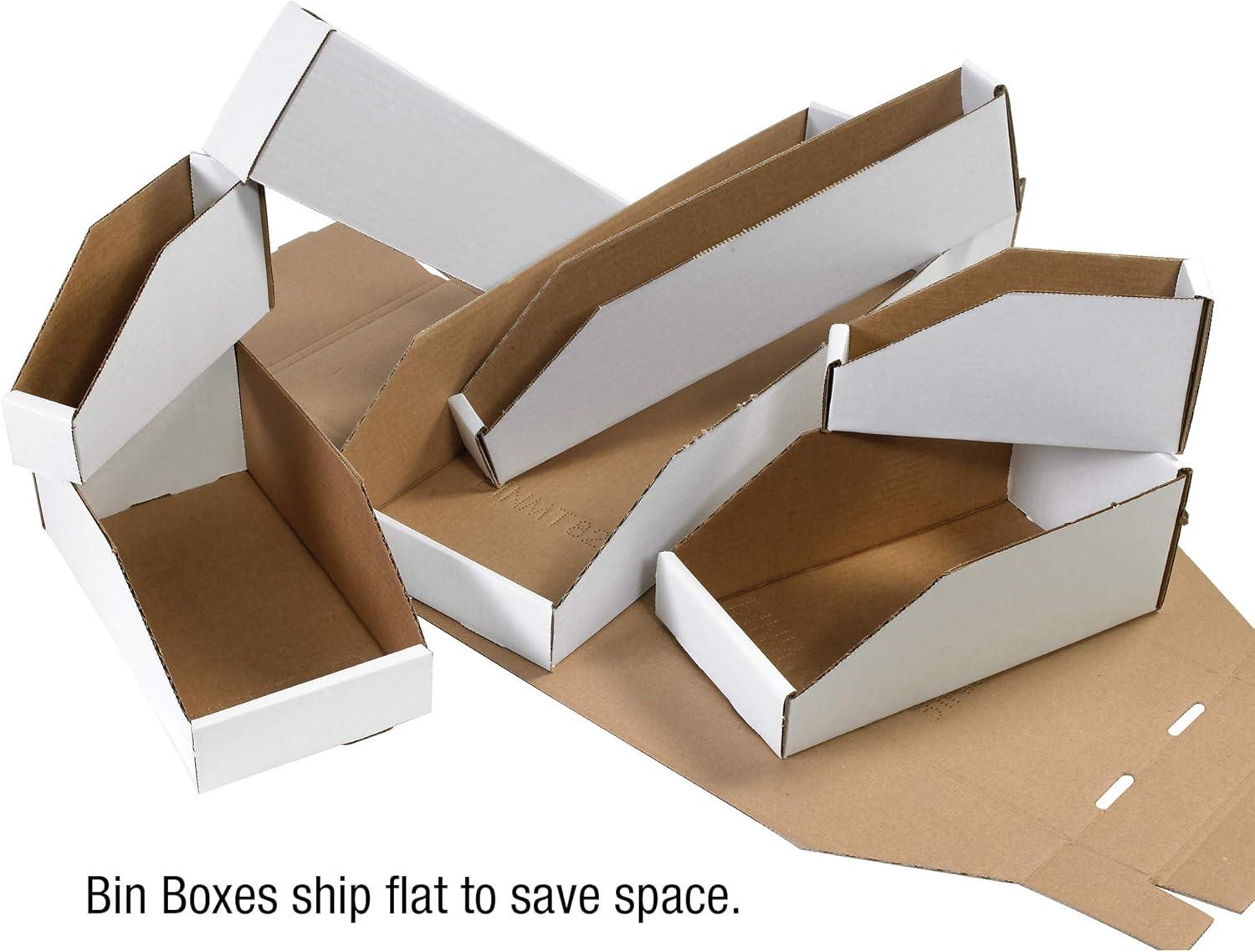 Office Depot Cajas de Almacenamiento con Tapa Abierta y Uso Estándar 12" x 6" x 4 1/2", Blanco Ostra, Caja de 50