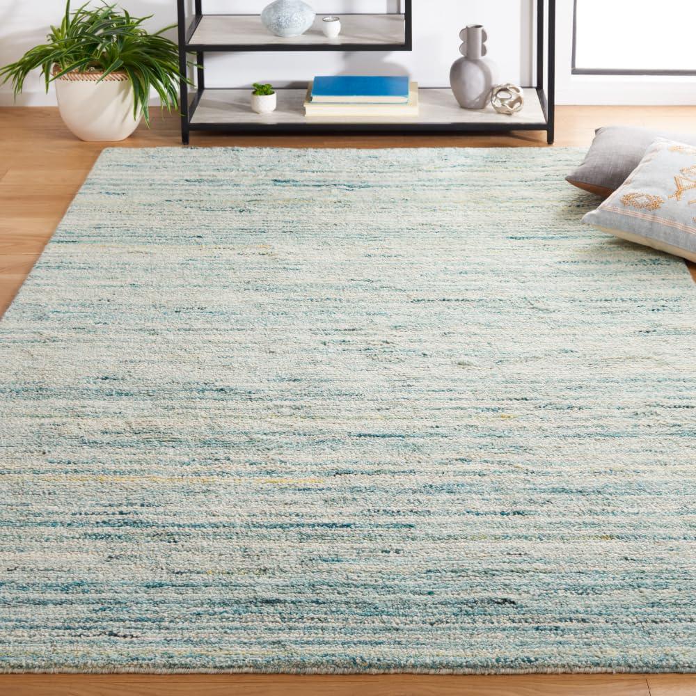 Casablanca CSB792 Hand Woven Indoor Accent Rug - Turquoise/Ivory - 4'x6' - Safavieh