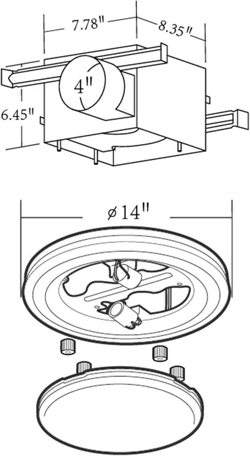 Hunter Fan Company Saturn Bathroom Ventilation Exhaust Fan and Light