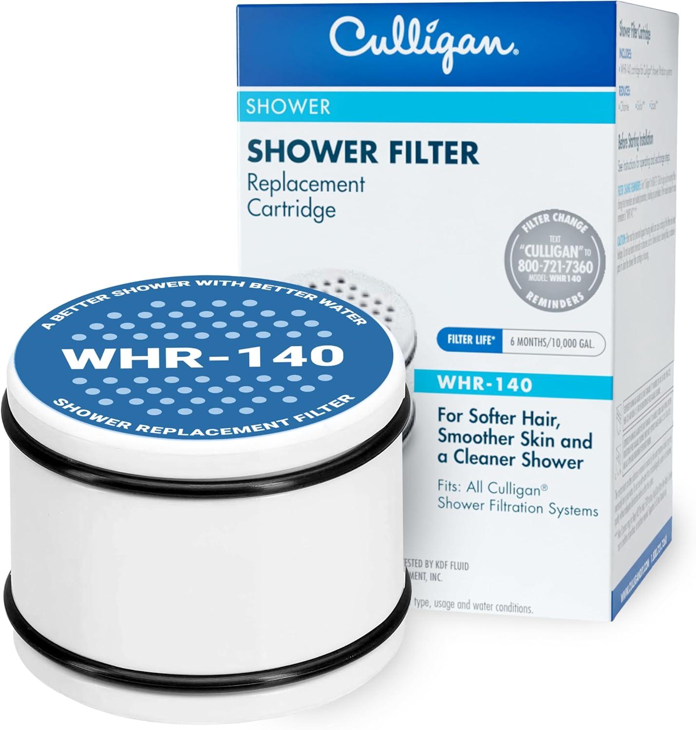 White Plastic Showerhead Filter Replacement Cartridge