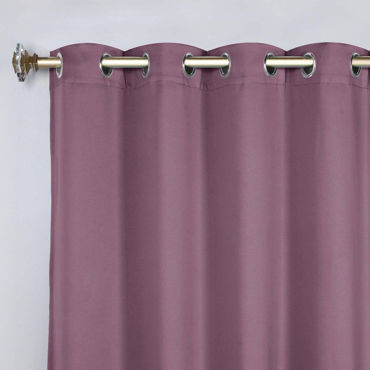 Wisteria Blackout Grommet Polyester Indoor Curtains, 52" x 63"