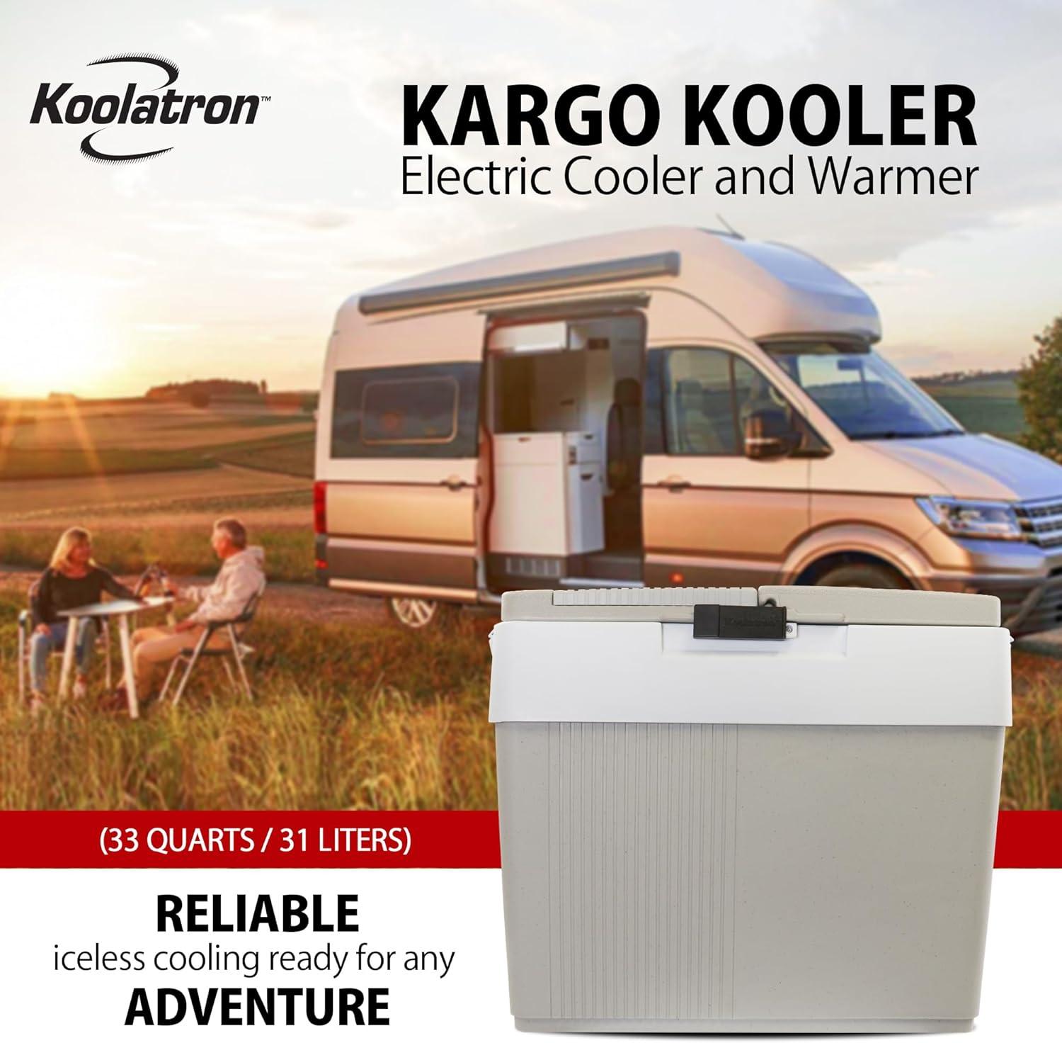 Koolatron Thermoelectric Iceless 12V Cooler/Warmer 33qt - Gray