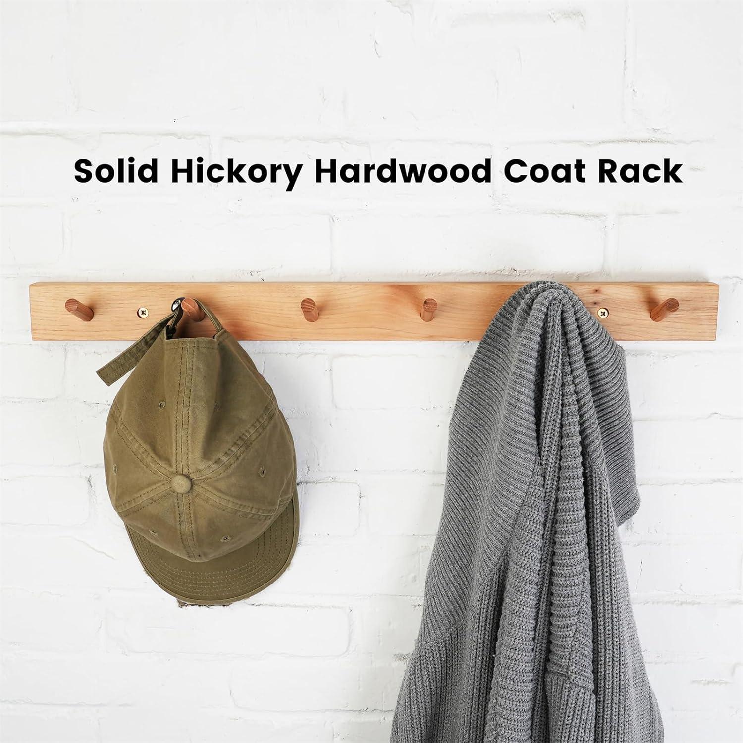 Solid Wood Wall Wall Mounted Coat Rack