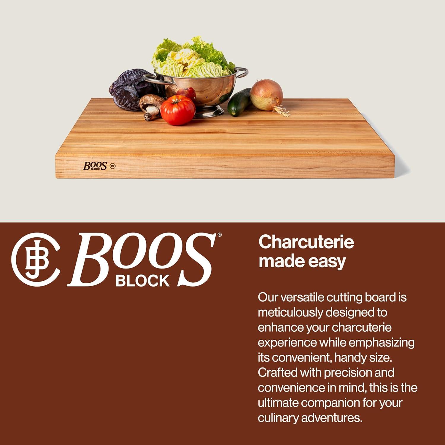 John Boos Wood Edge Grain Reversible Cutting Board