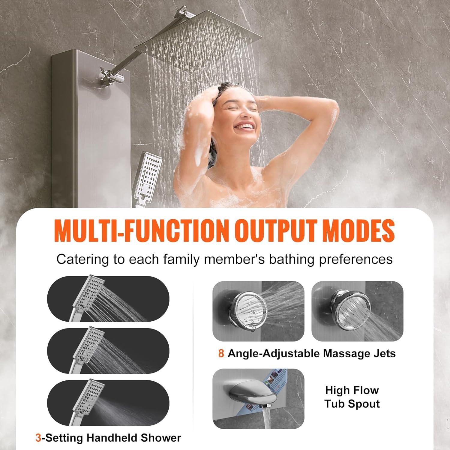 52.8'' Shower Panel with Full Body Shower Head