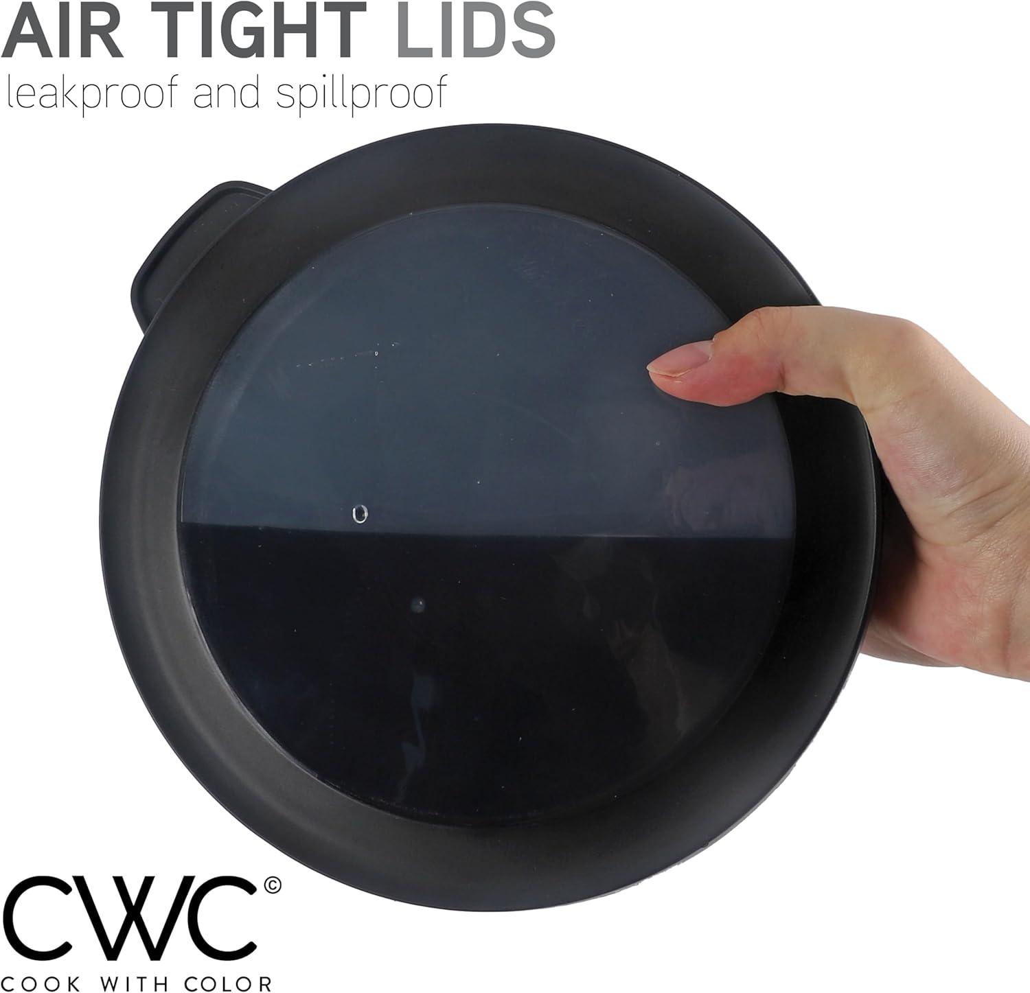 WRIWON 12 Piece Nesting Bowls Set includes 6 Prep Bowls and 6 Lids