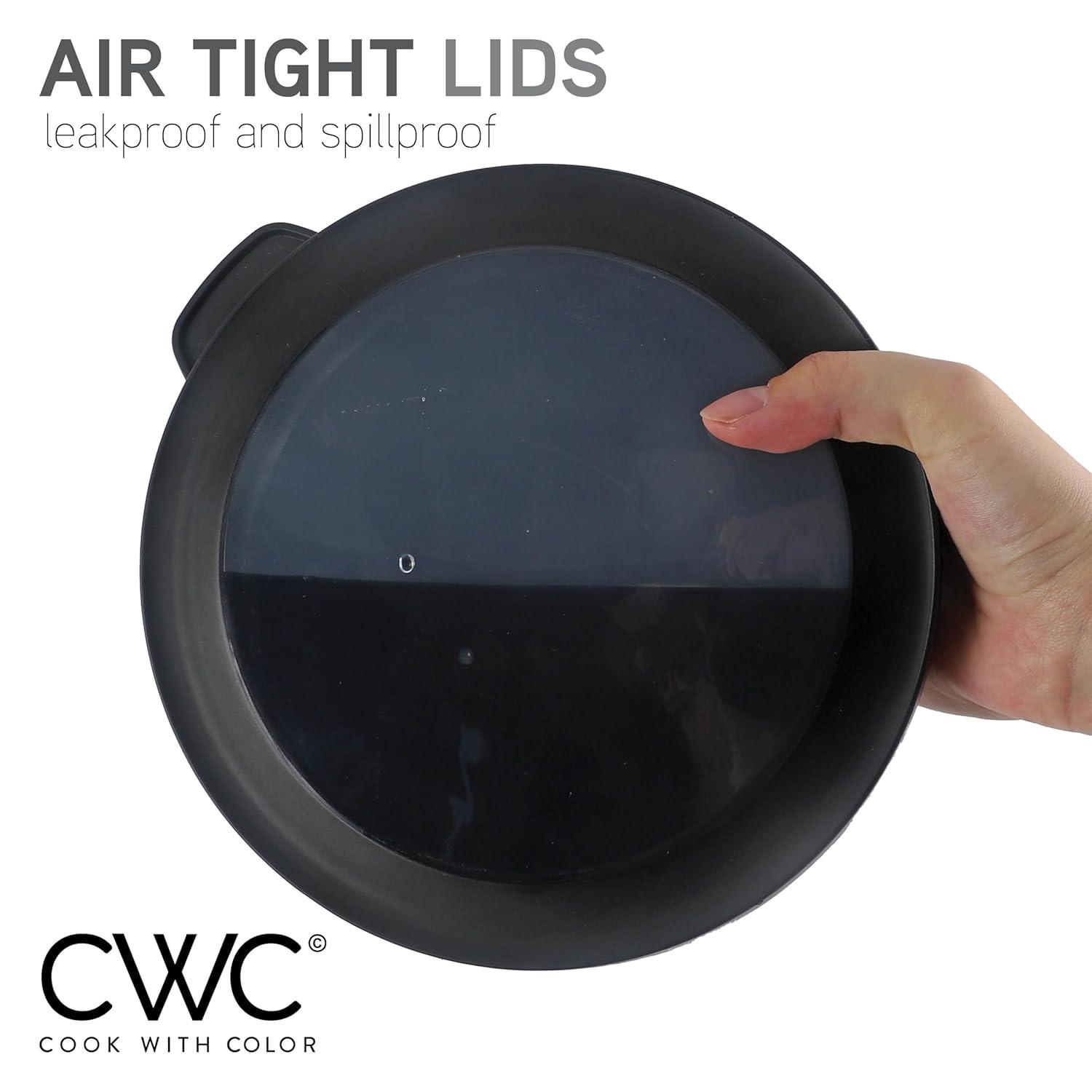 WRIWON 12 Piece Nesting Bowls Set includes 6 Prep Bowls and 6 Lids