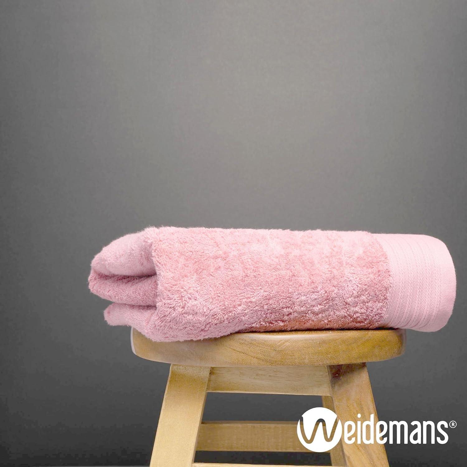 Weidemans 100% Cotton Bath Towels | Eco-Friendly Exclusive Bathsheet towels Set of 1 (Size: 35" X 70")  | Ultra Soft and Highly Absorbent Bath Towel Set Gym, Hotel, Travel Camp, Pool Spa | Pink Rose