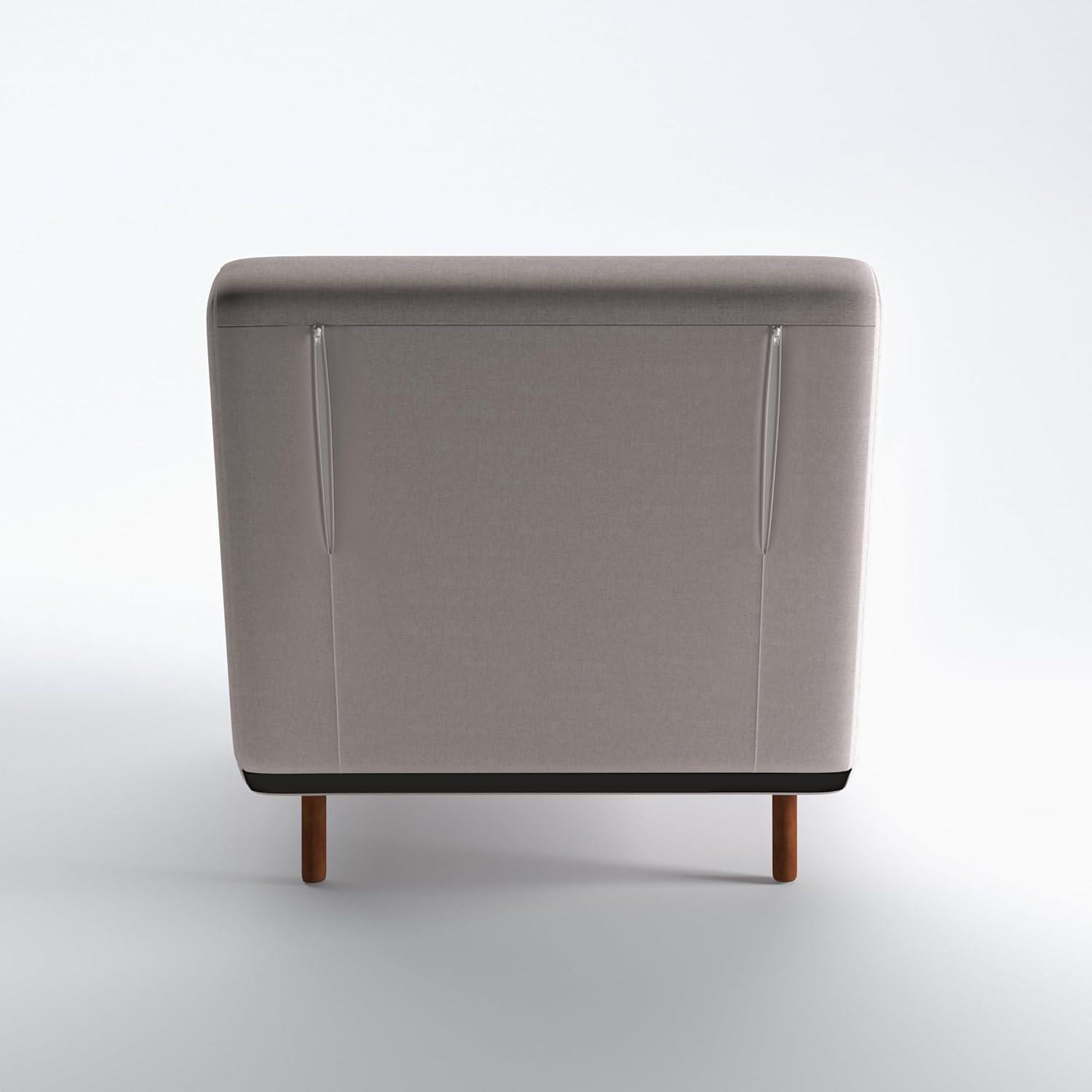 A&D Home Tustin Polyester Convertible Futon Chair, Velvet Blue