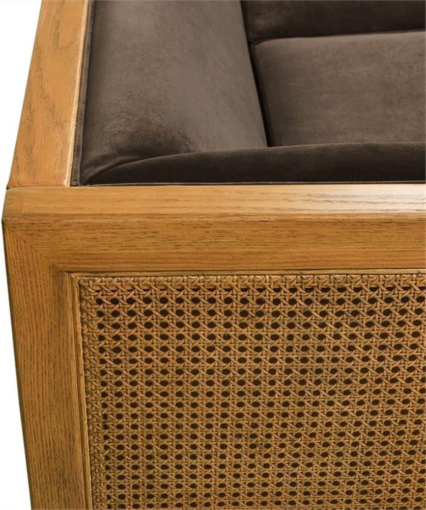 Jennifer Taylor Home Georgia Cane Rattan Tuxedo Seating Collection (Sofa)