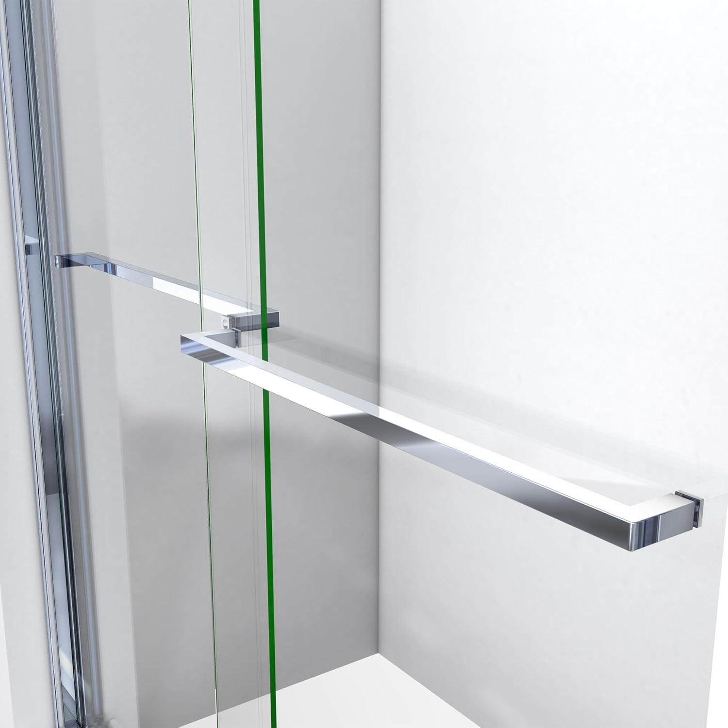 DreamLine Sapphire 56-60 in. W x 60 in. H Semi-Frameless Bypass Tub Door in Chrome