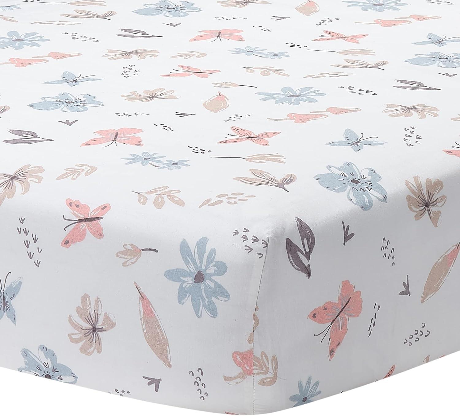 Lambs & Ivy Baby Blooms 3 - Piece Crib Bedding Set (Set of 3)