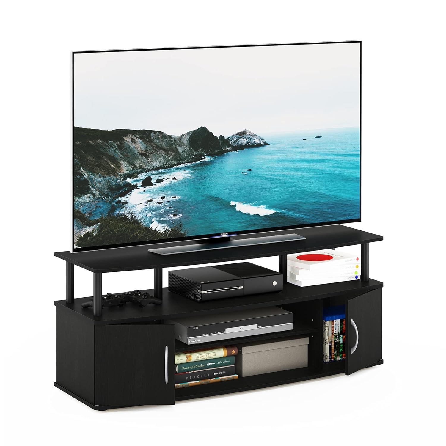 Furinno  Large Entertainment Center Hold Up To 50 in. TV
