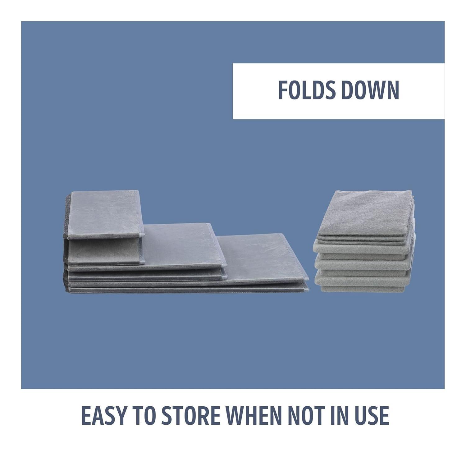 TRIXIE Pawsome Ascent Foldable 3-Step Pet Stairs with Storage, Collapsible, Storage Compartments for Toys