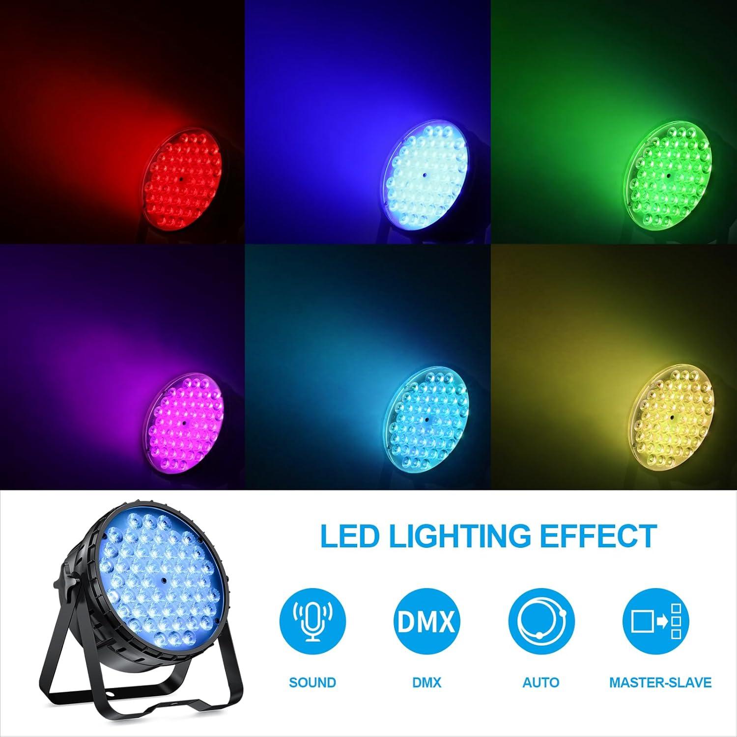 54x3W RGB LED Black Stage Strobe Lights