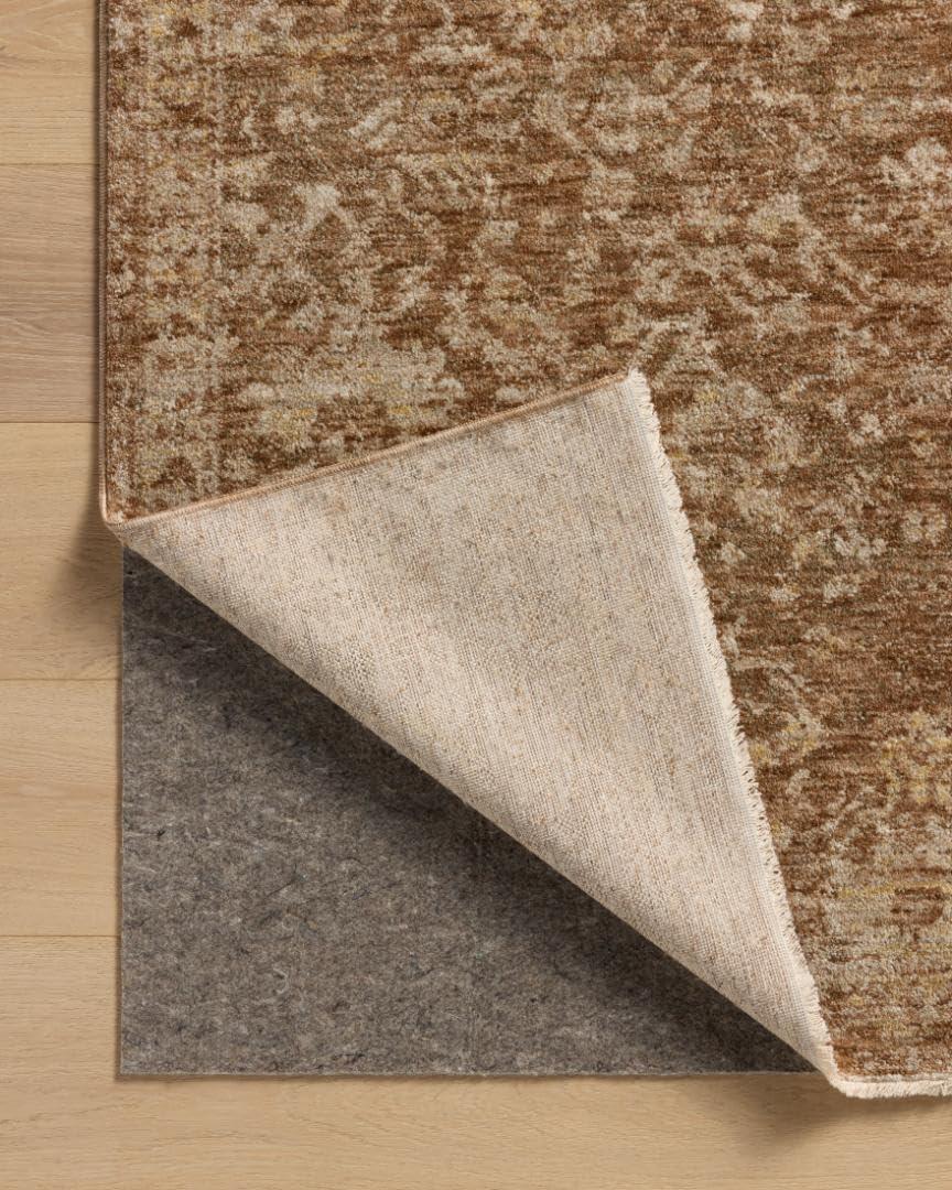 Junie I Rug Magnolia Home by Joanna Gaines x Loloi - Clay and Natural / 2'7" x 10' Runner
