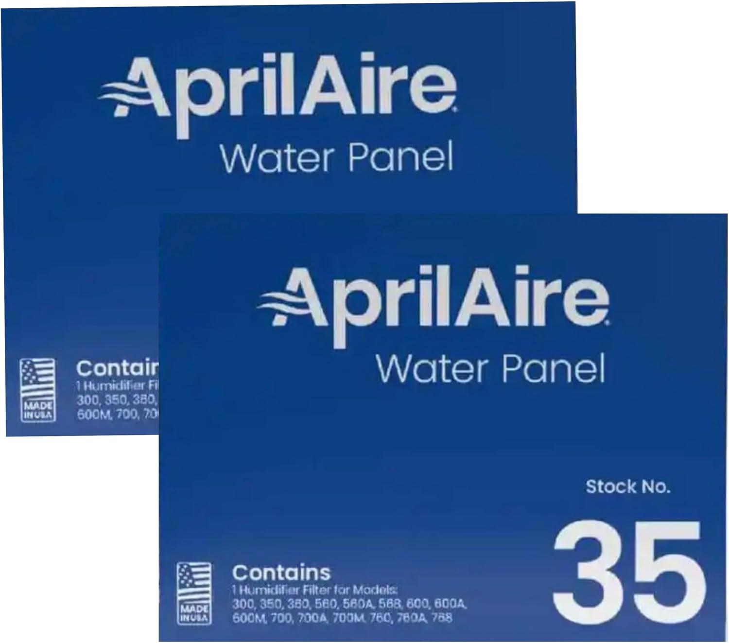 AprilAire 35 Replacement Water Panel for AprilAire Whole-House Humidifier Models 350, 360, 560, 560A, 568, 600, 600A, 600M, 700, 700A, 700M, 760, 760A, 768 (Pack of 2)