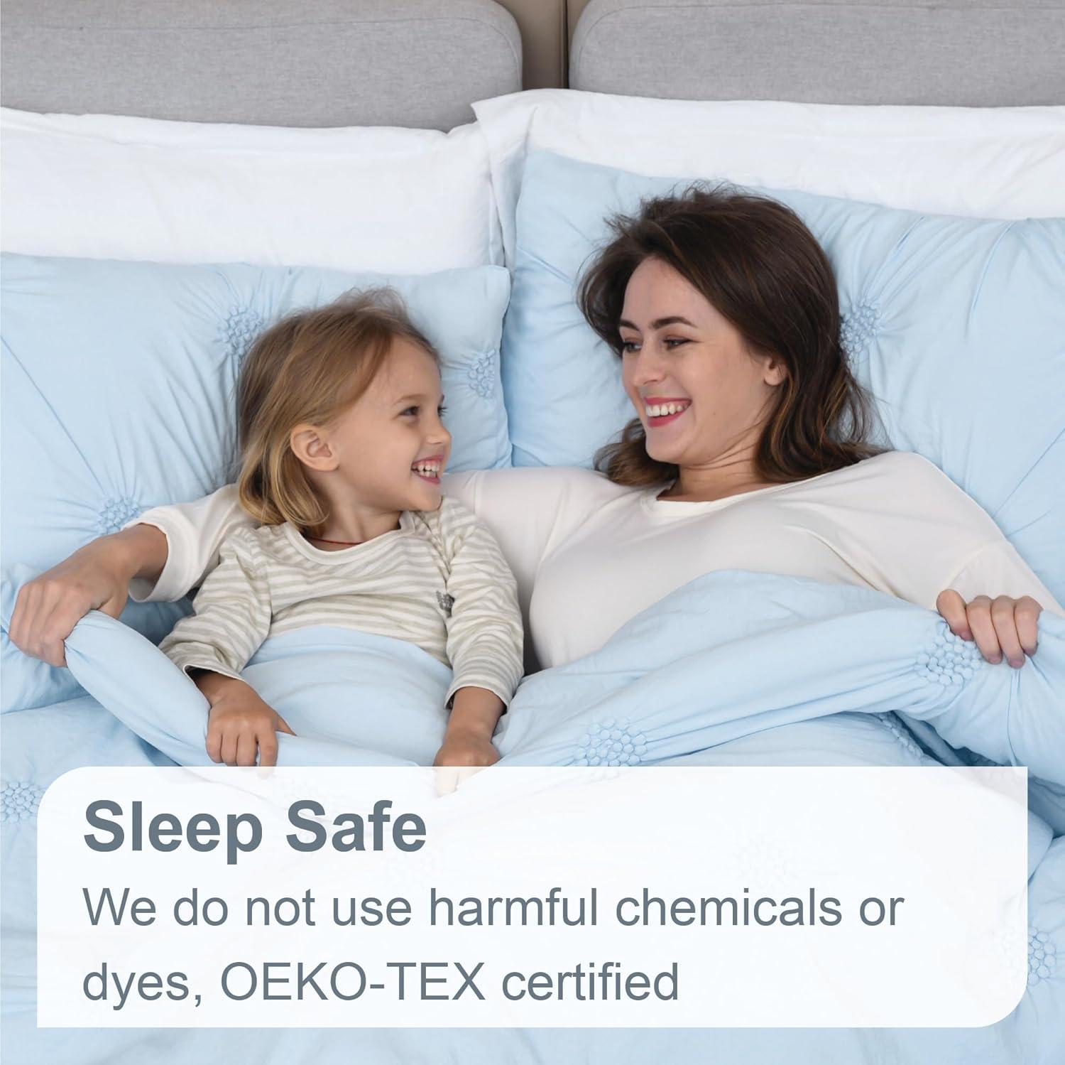 Swift Home | Striped Pintuck 2-Piece Comforter Set Rose Twin/Twin XL