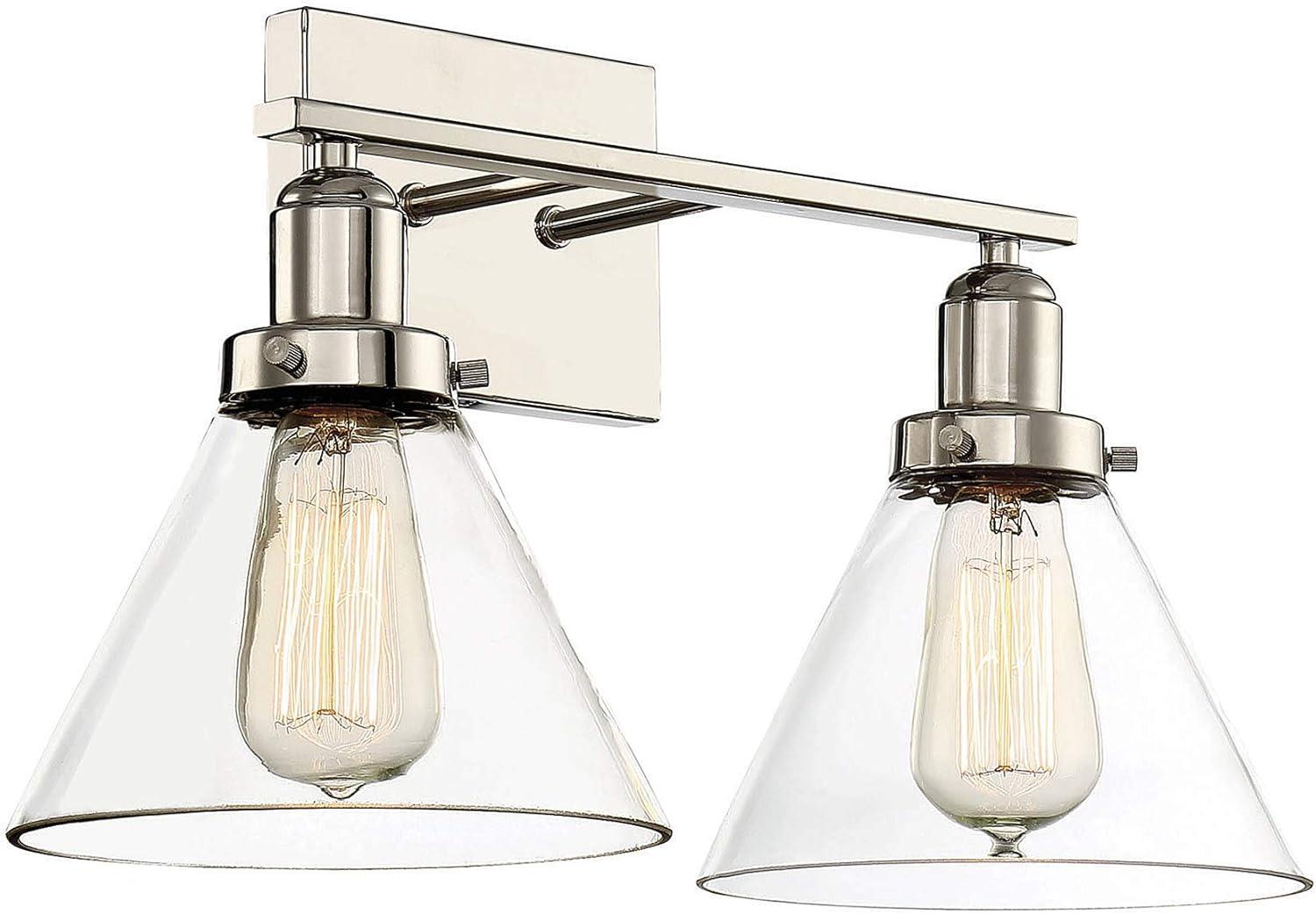 Catalina 2 Light Transparent Dimmable Vanity Light
