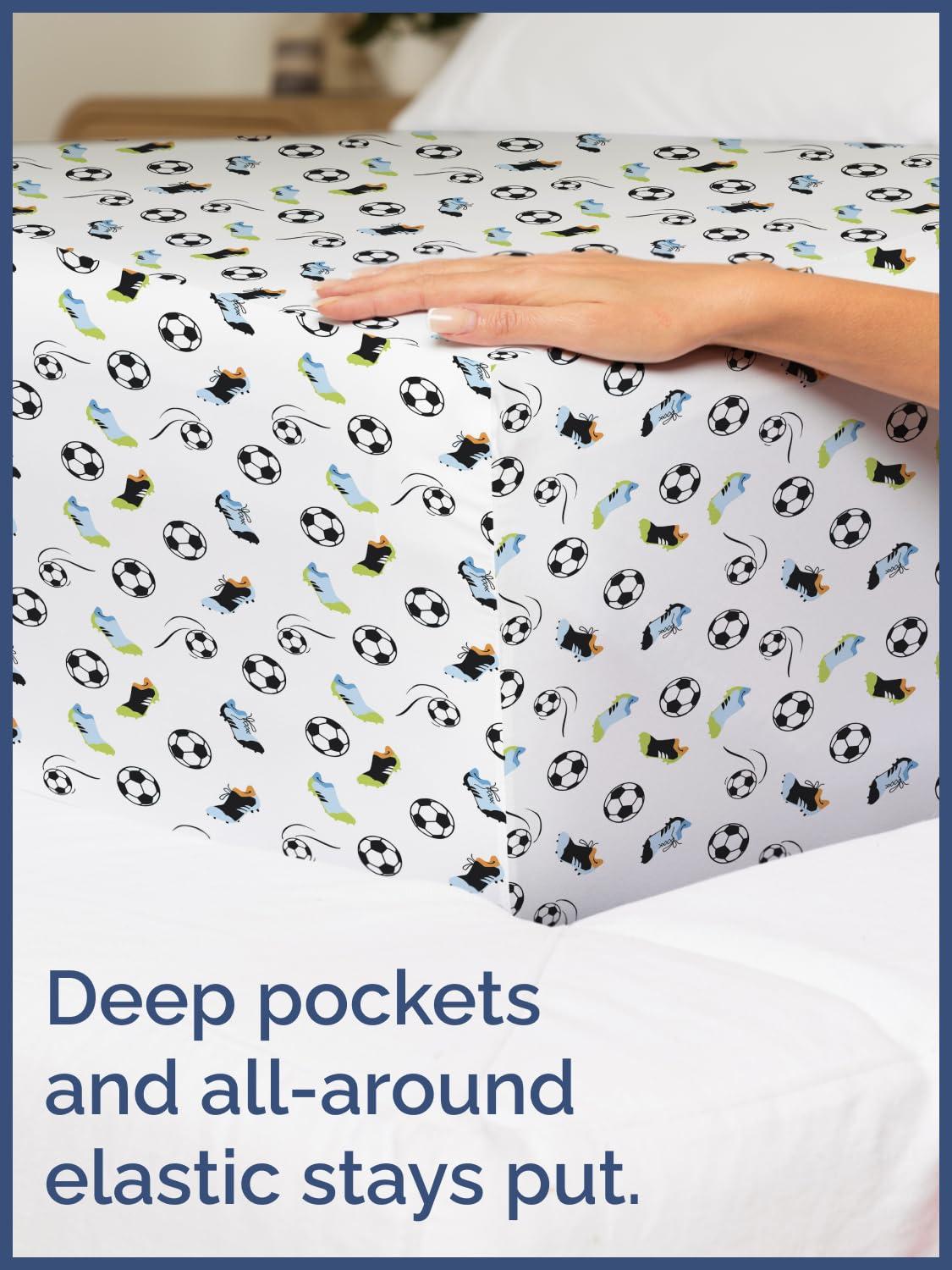 CGK Linens 4 Piece Kids Microfiber Sheet Set - Wrinkle Free - Cute, Cozy, Soft