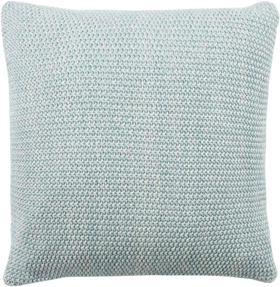 SAFAVIEH Liliana Solid Knit Decorative Pillow, 20" x 20", Light Blue