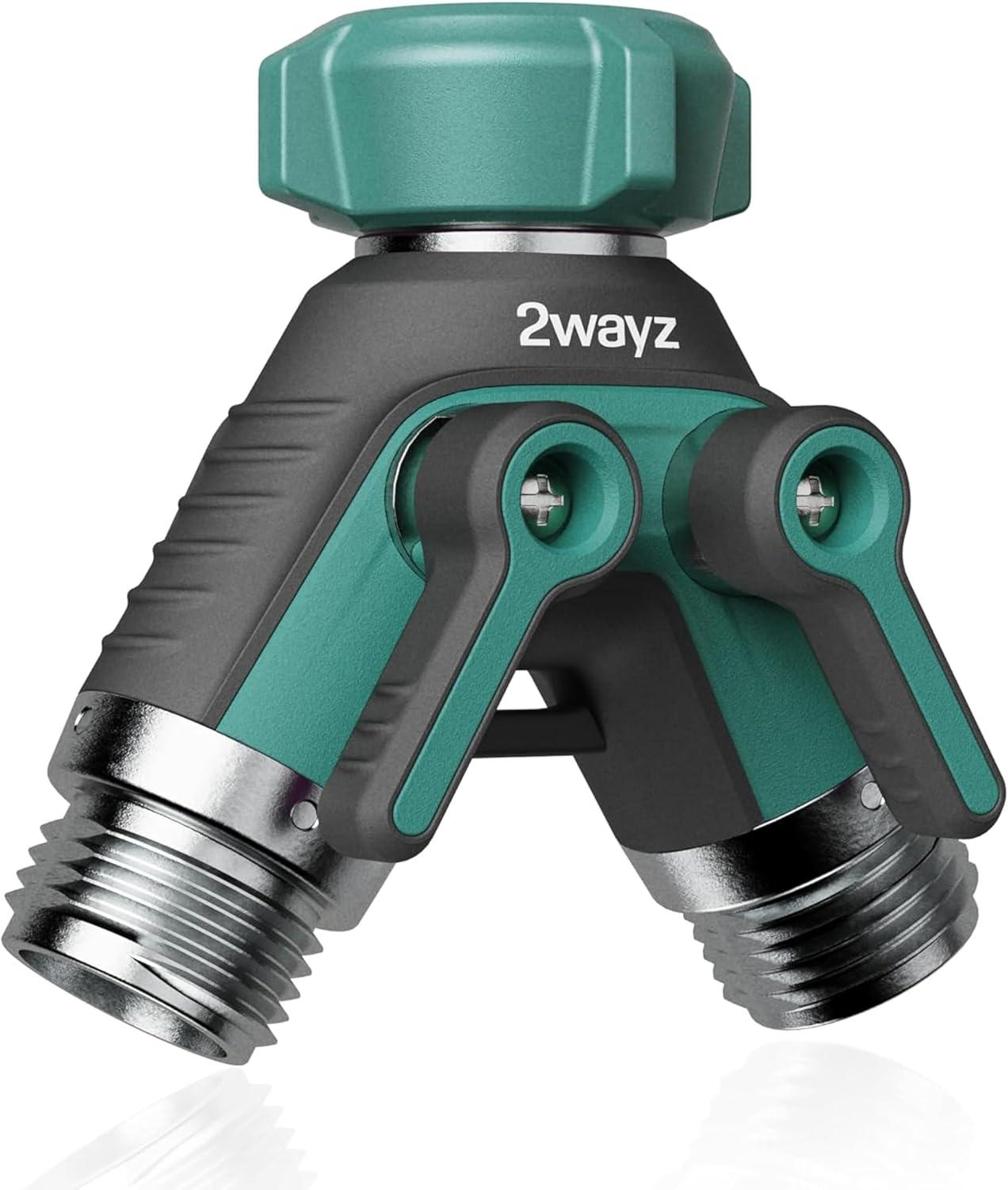 2WAYZ Dual Outlet Water Hose Splitter - 360° Rotation
