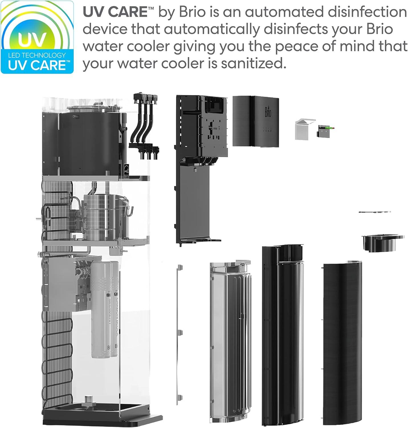 Brio 500 Series 2-Stage Filtration Water Dispenser Tri-Temp Digital, Connects to your water line, Height 41.05"