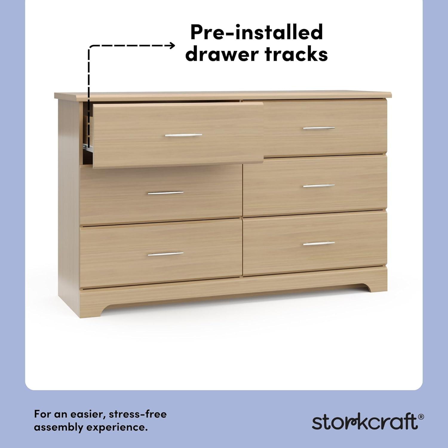 Brookside 6 Drawer Double Dresser