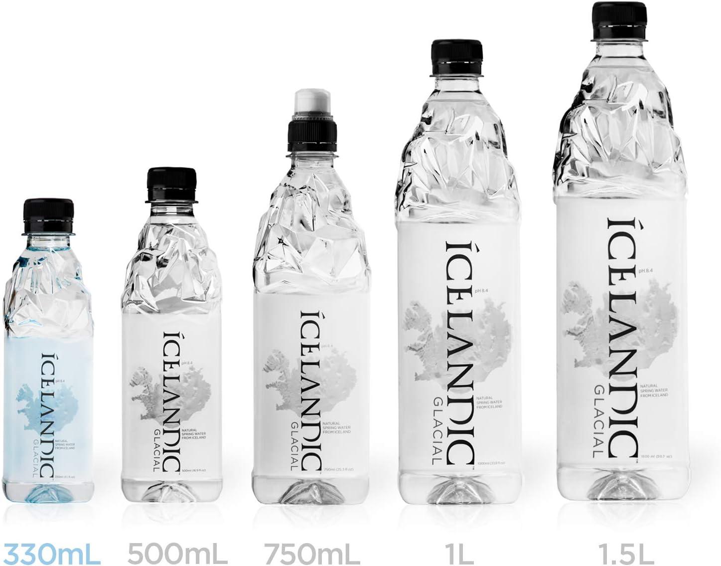 Icelandic Glacial Natural Spring Alkaline Water, 11.16 Fl Oz (30 Count)