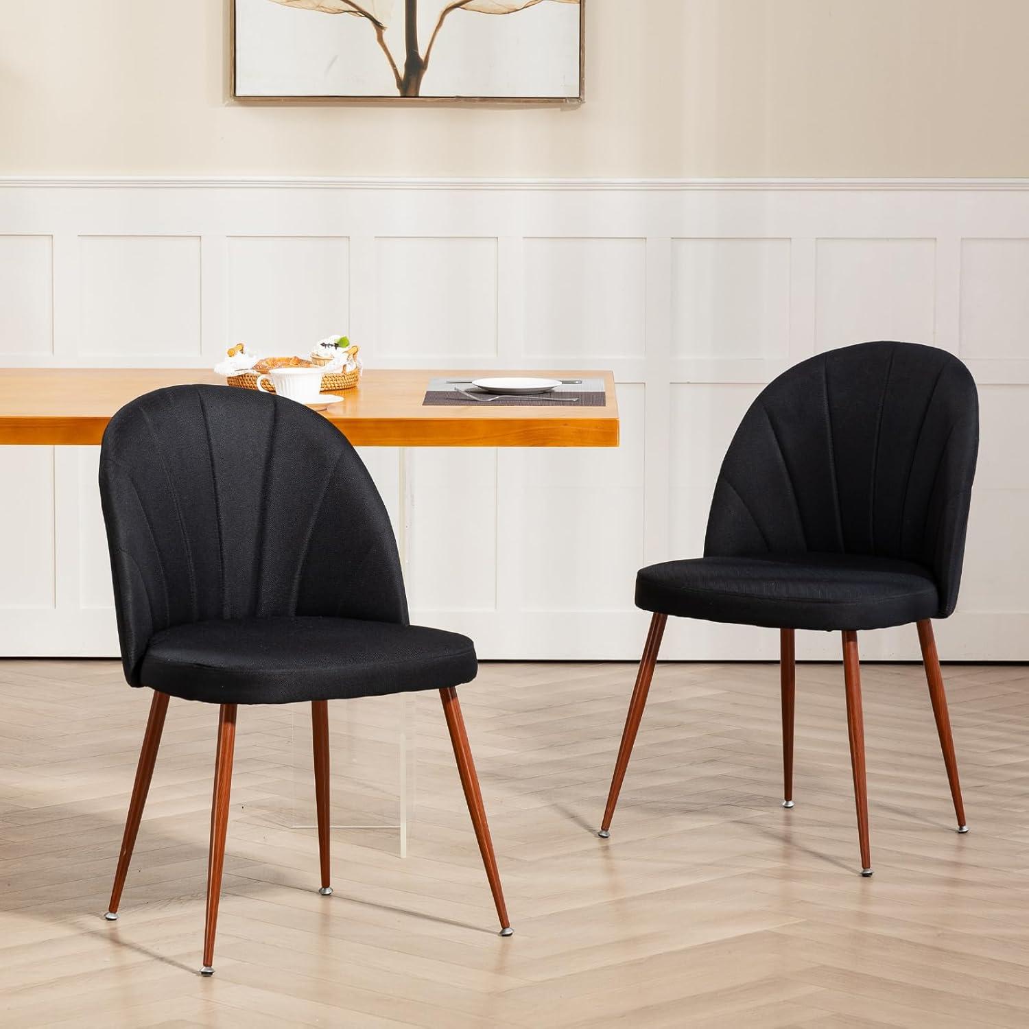 Everly Quinn Velvet Upholstered Stacking Side Chair (Set of 4)