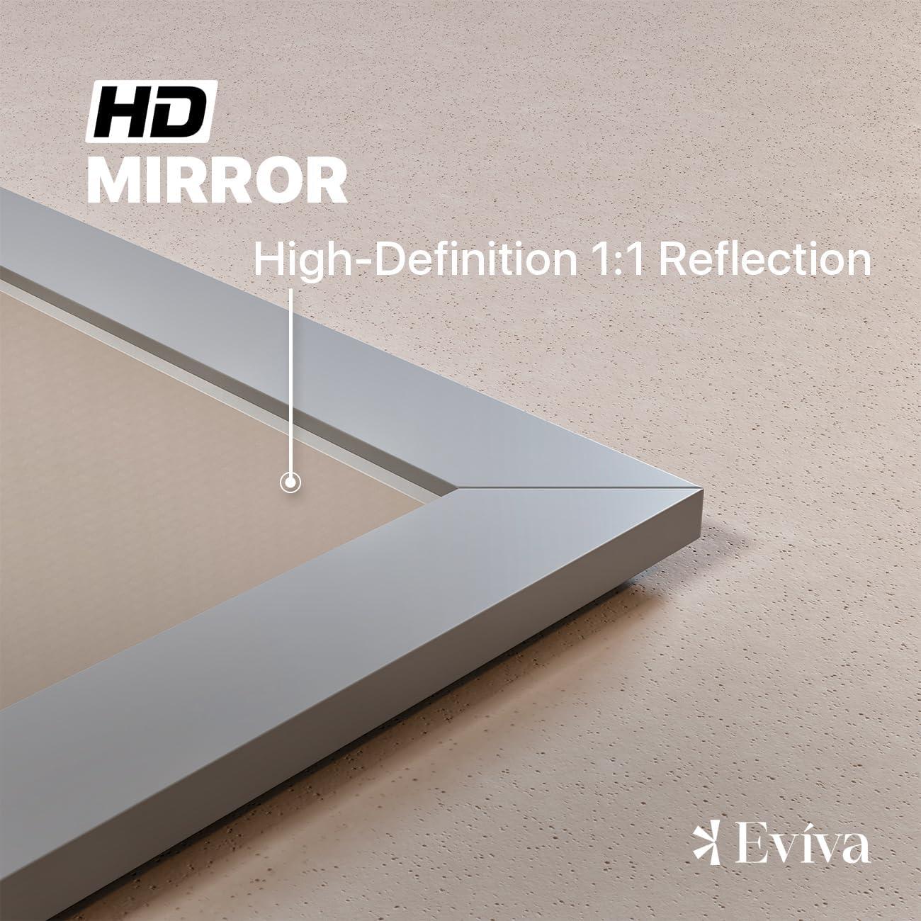 Eviva Acclaim Transitional Grey Bathroom Vanity Mirror