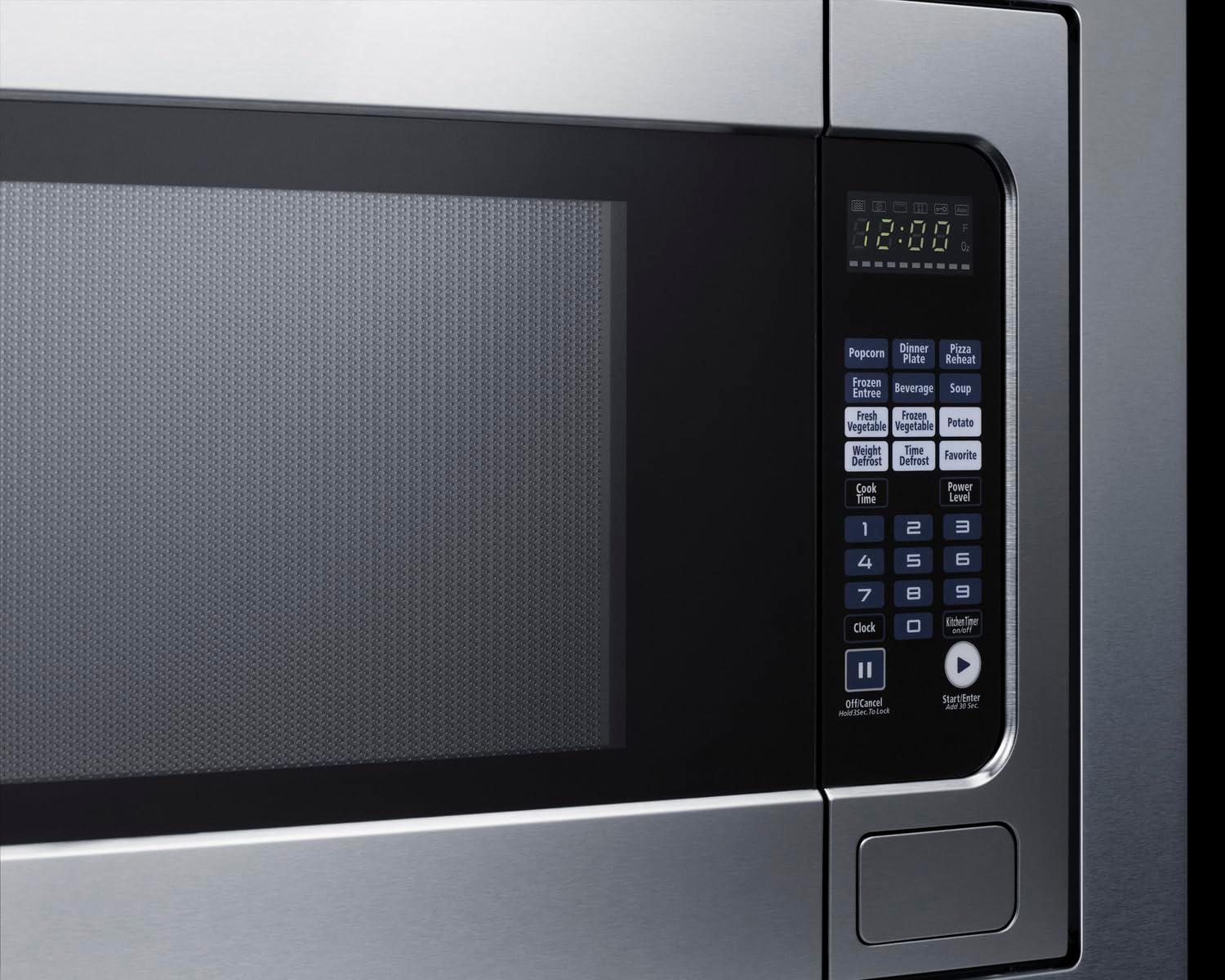 Summit Appliance 27" Wide Built-In Microwave (Trim Kit Included)