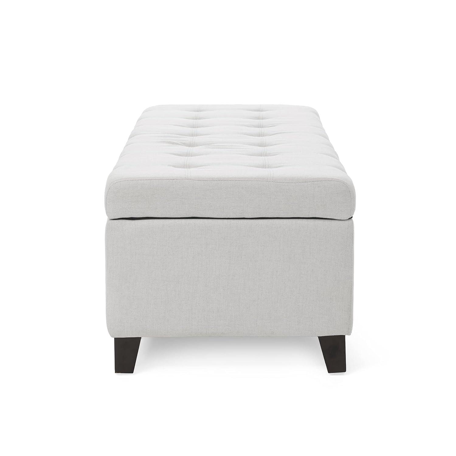 Mission Storage Ottoman - Light Gray - Christopher Knight Home