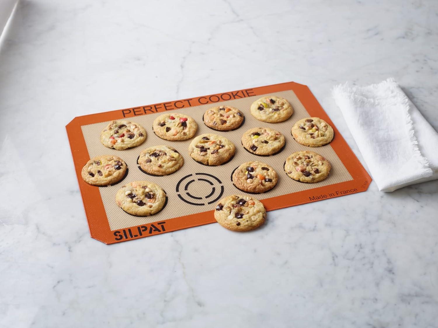 Silpat Perfect Cookie Non-Stick Silicone Baking Mat, 11-5/8" x 16-1/2"